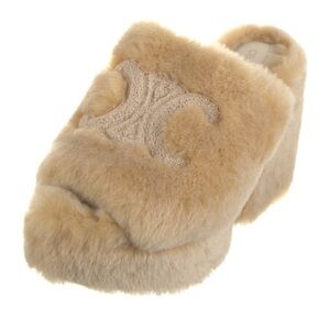 Authentic Celine Fur Wedge
